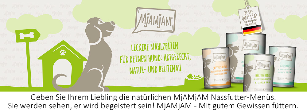 MjAMjAM - Hochwertiges, artgerechtes Nassfutter für Hunde