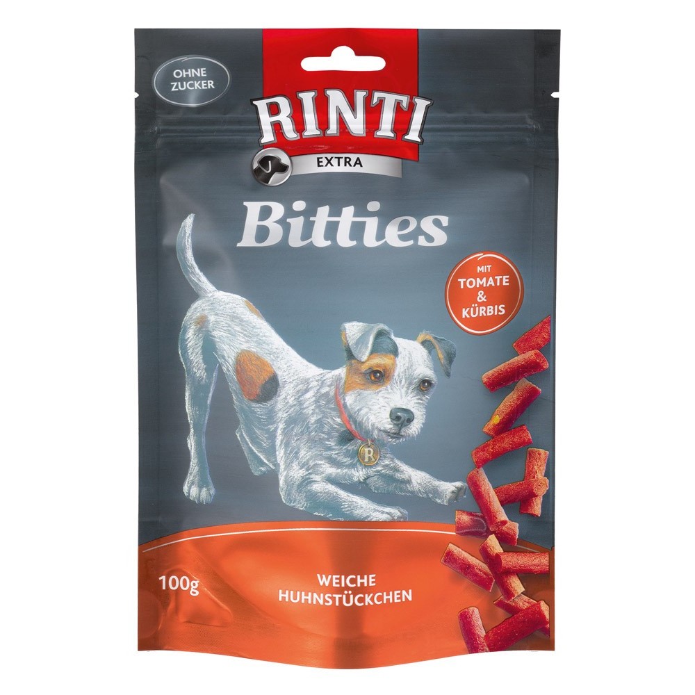 Rinti Bitties Weiche Huhnstückchen mit Tomate & Kürbis