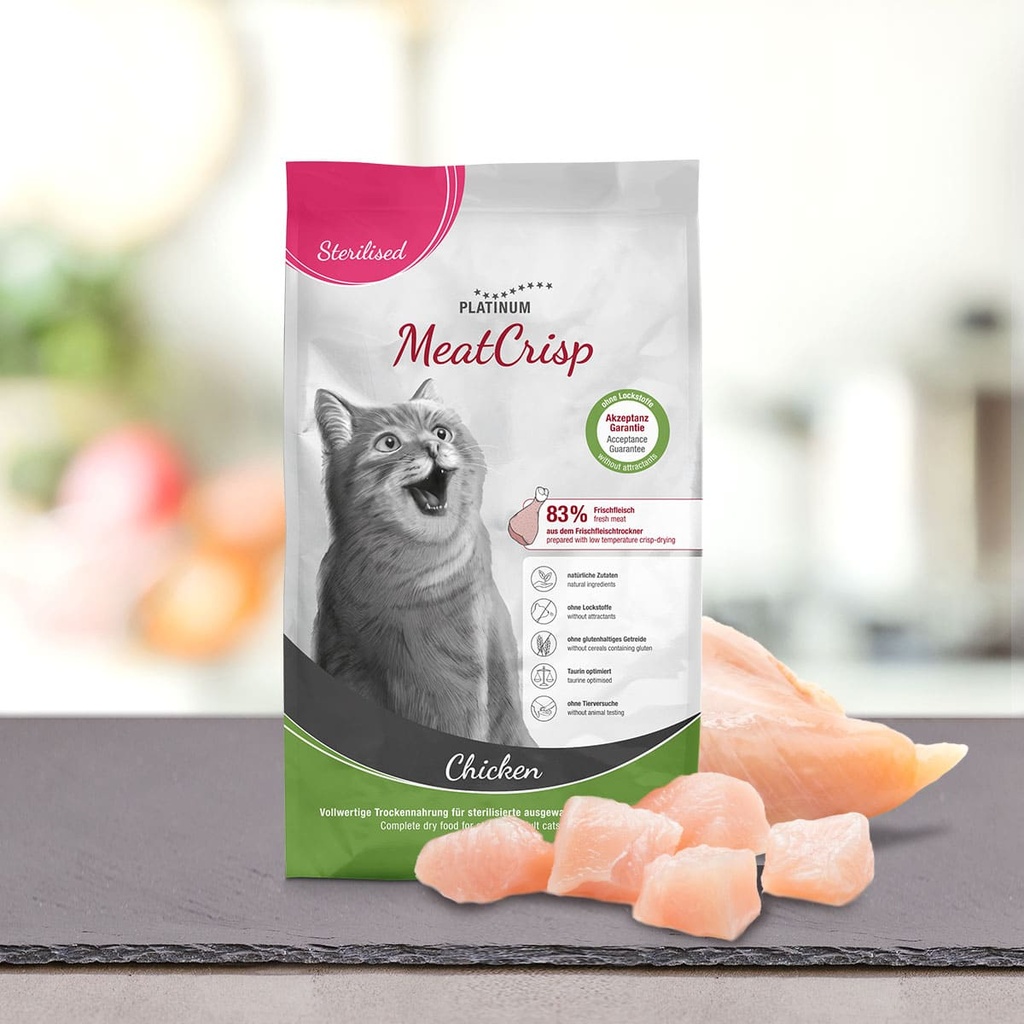 Platinum Cat MeatCrisp Sterilised Chicken