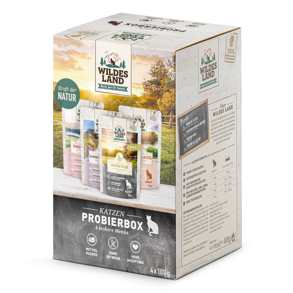 Wildes Land 4er Pouch Probierbox