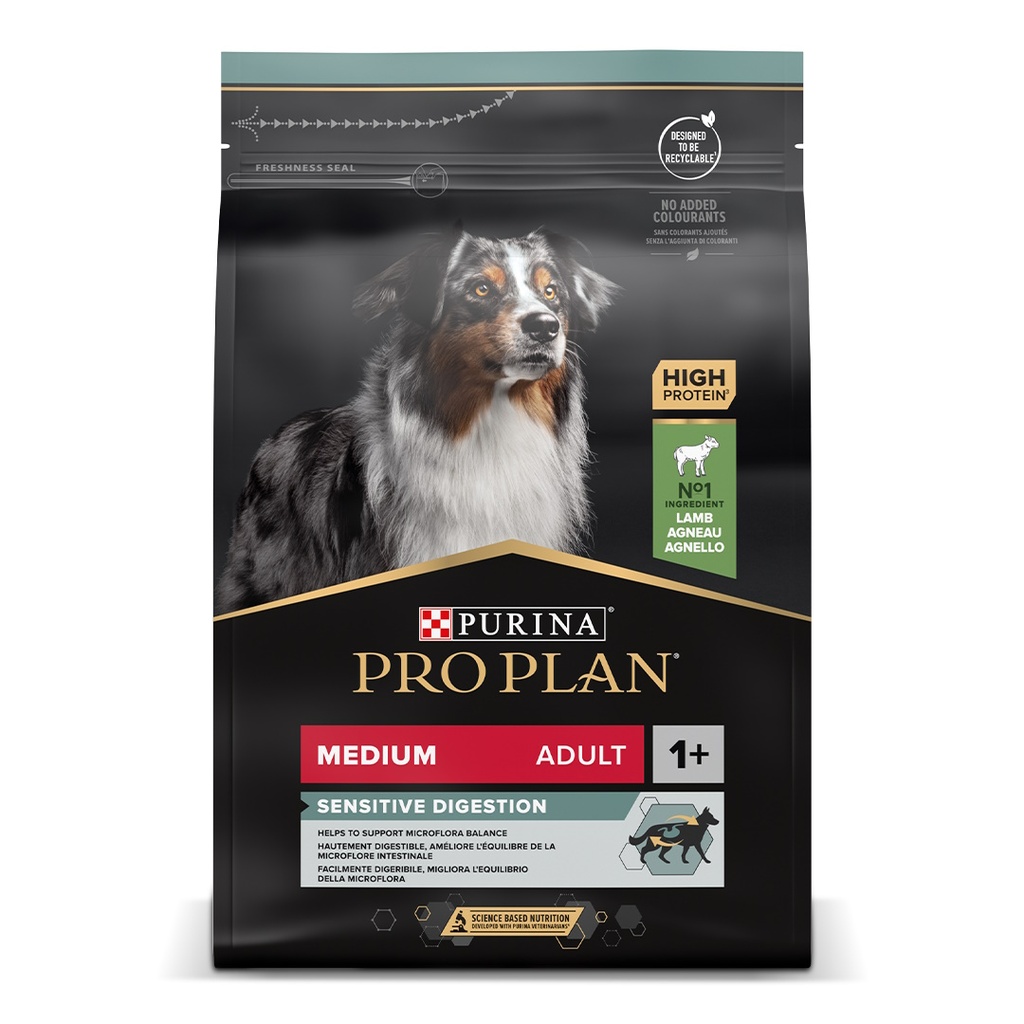 Pro Plan Dog Medium Adult Sensitive Digestion Agneau