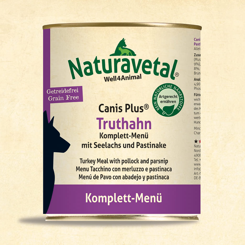 Naturavetal Canis Plus Komplettmenü Truthahn