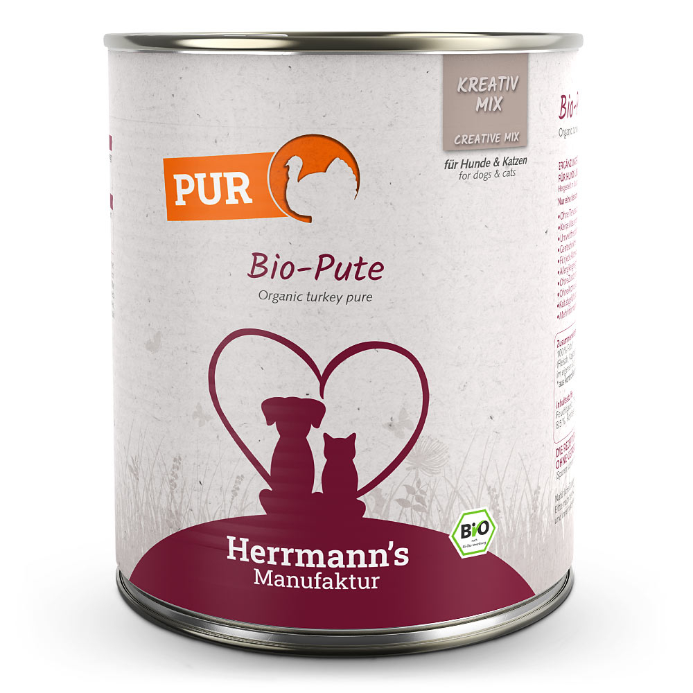 Herrmann's Dog/Cat Adult Kreativ-Mix Pur Bio-Pute