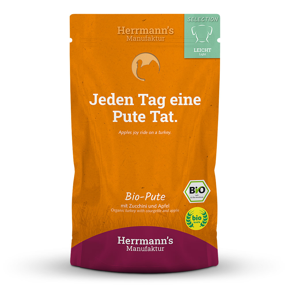 Herrmann's Dog Adult Leicht Bio-Pute mit Zucchini und Apfel