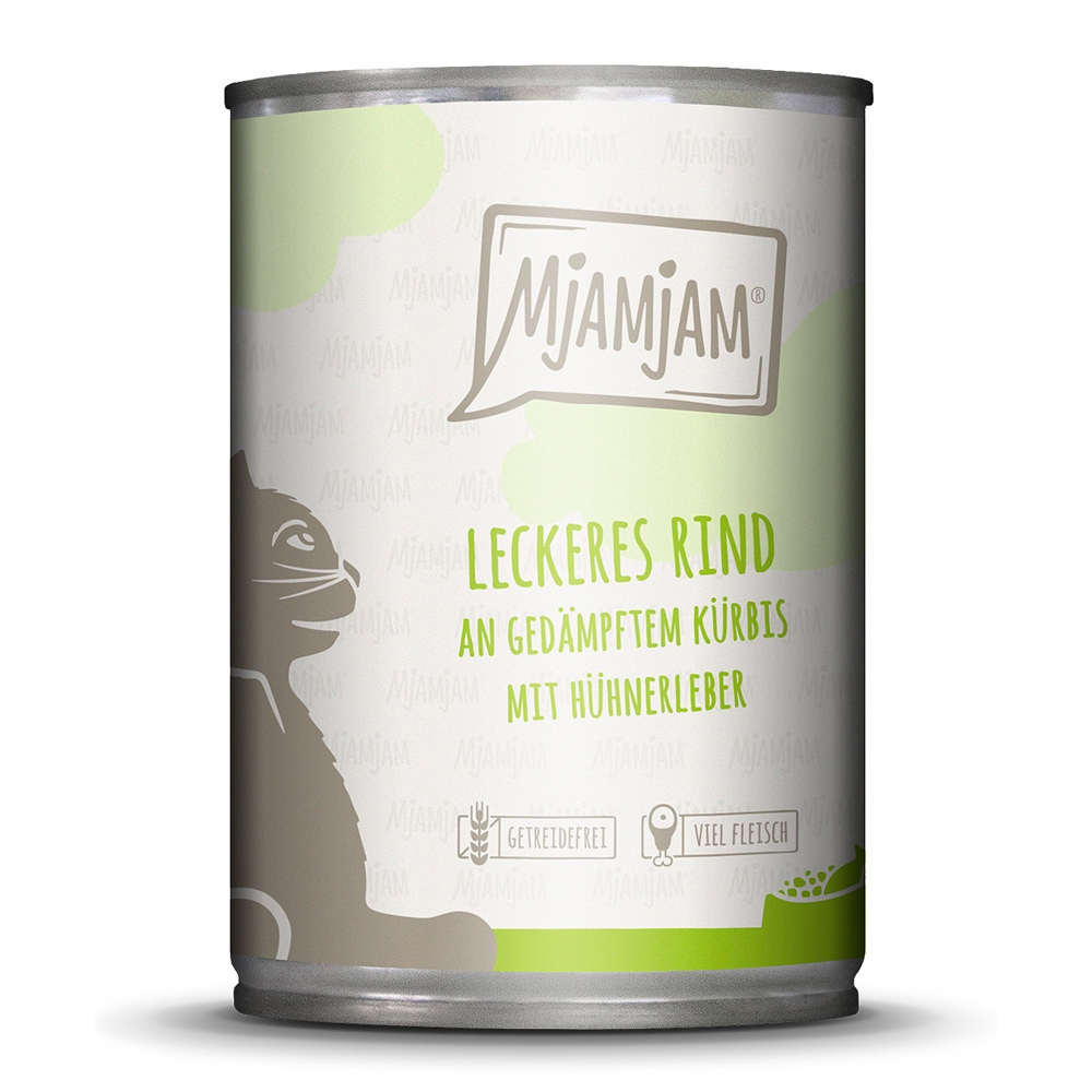 MjAMjAM Cat Leckeres Rind & gedämpftem Kürbis