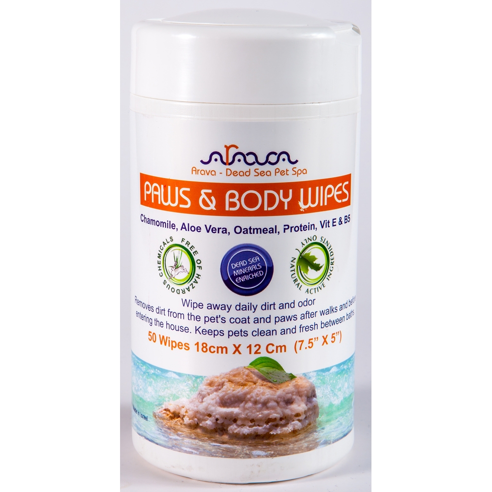 Arava Cat & Dog Körper- & Pfotenpflegetücher