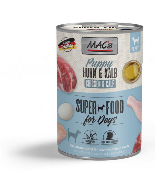 Mac's Dog Puppy Huhn & Kalb