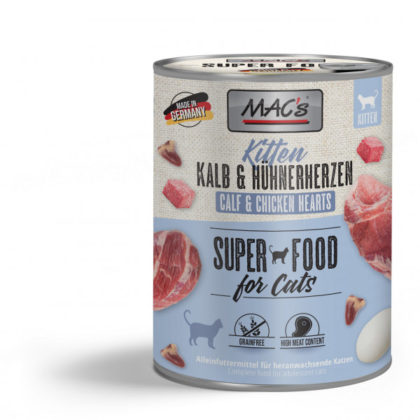 MAC´s Kitten Veal & Chicken Hearts tin