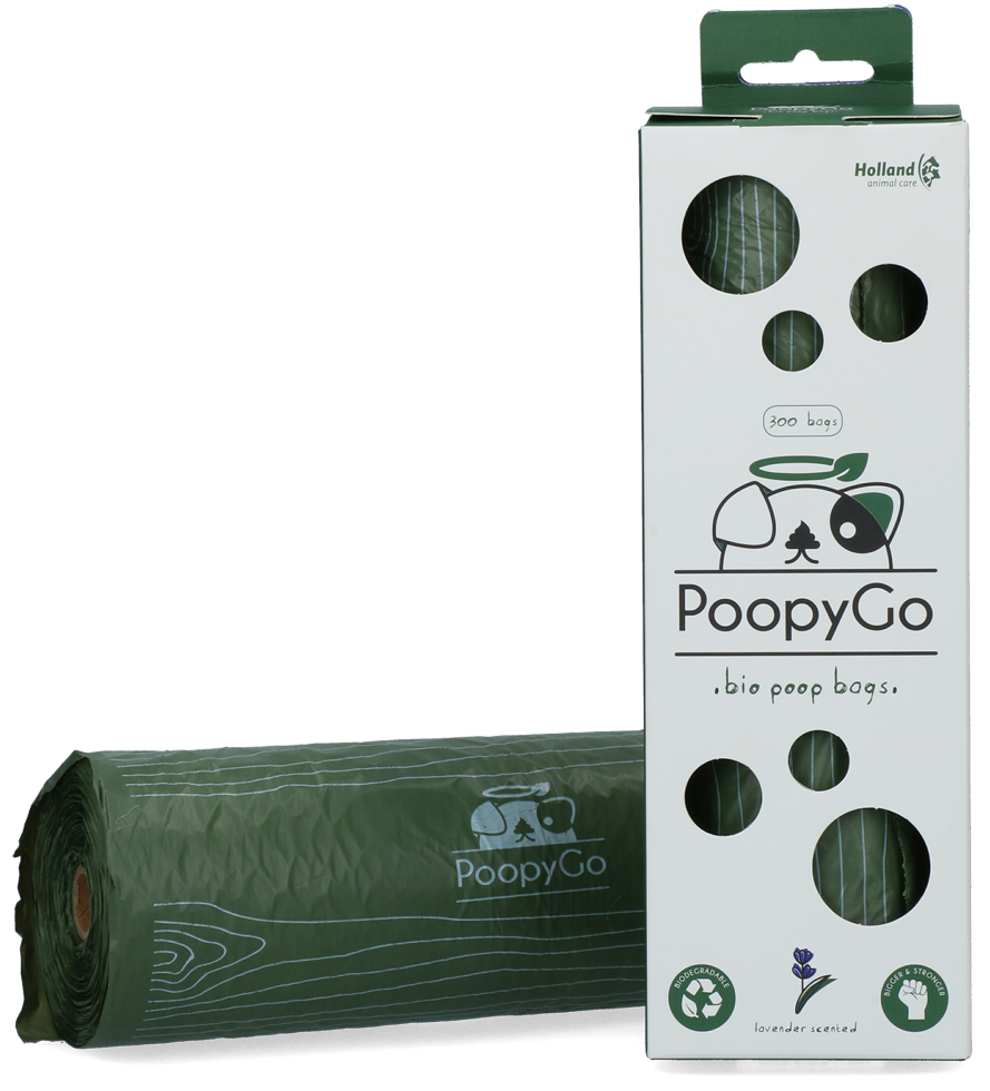 Holland Animal Care PoopyGo Eco Kotbeutelspenderbox Lavendel