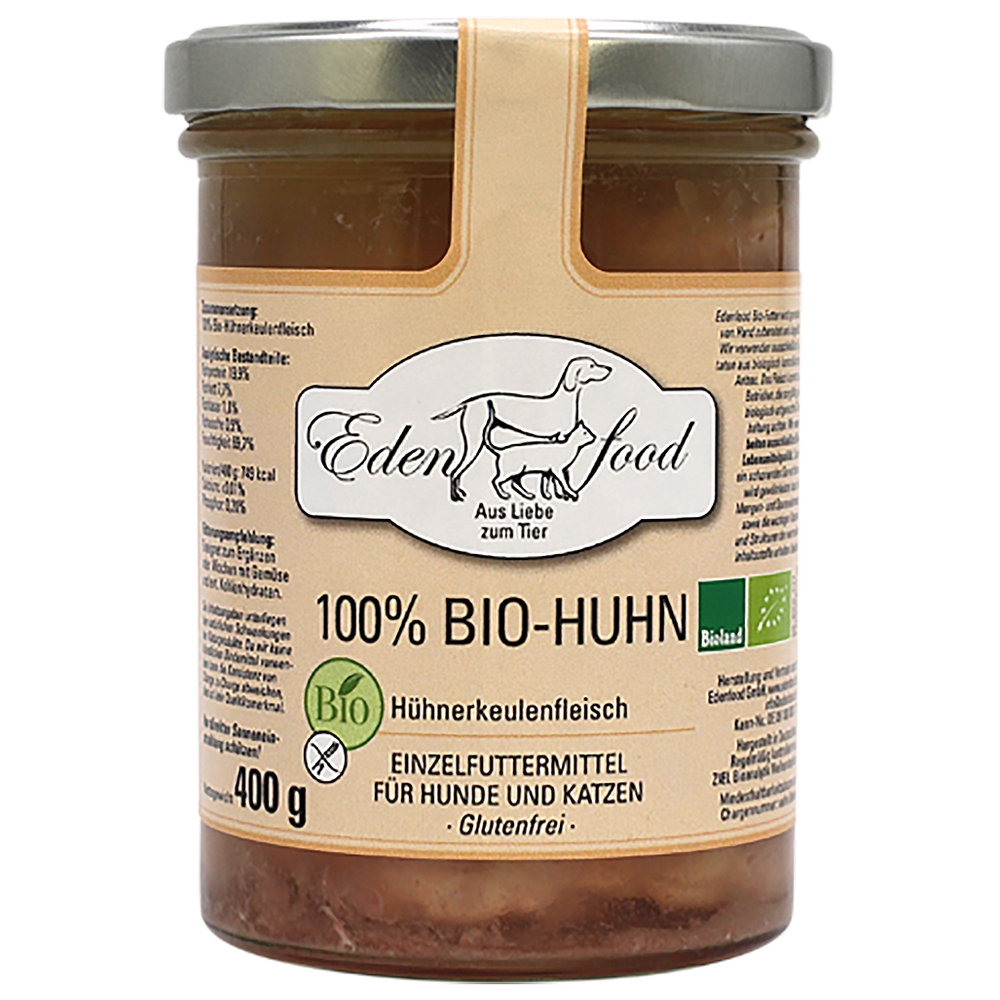 Edenfood Reinfleisch 100% Bio-Huhn