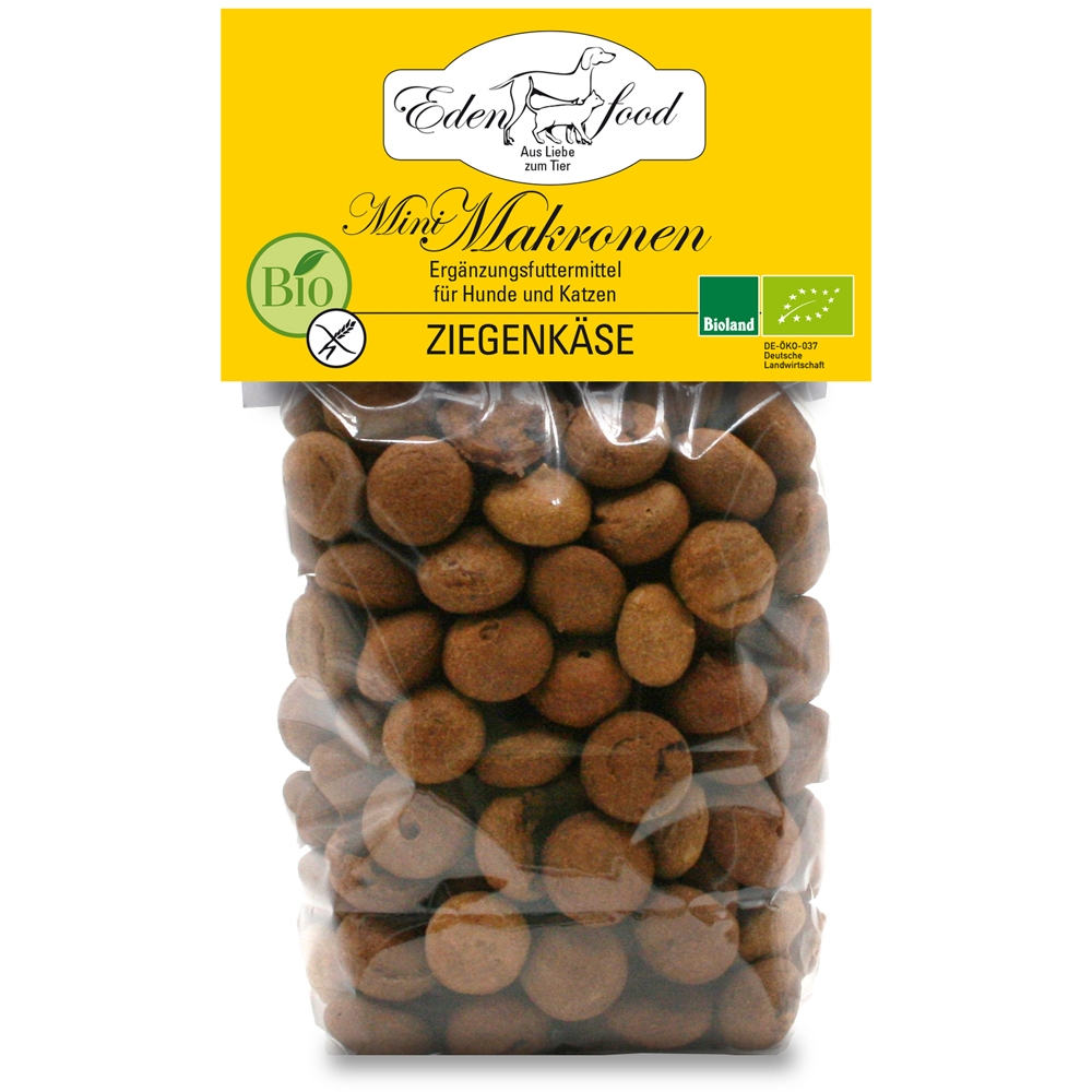 Edenfood Dog Bio-Makronen Mini Ziegenkäse