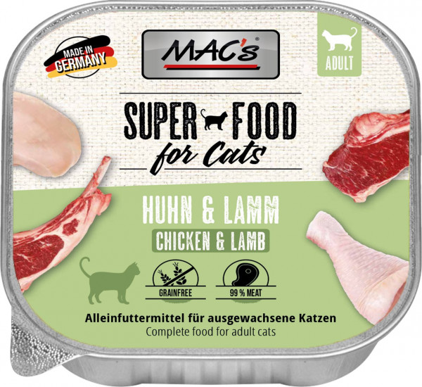 Mac's Cat Schale Huhn & Lamm 100g
