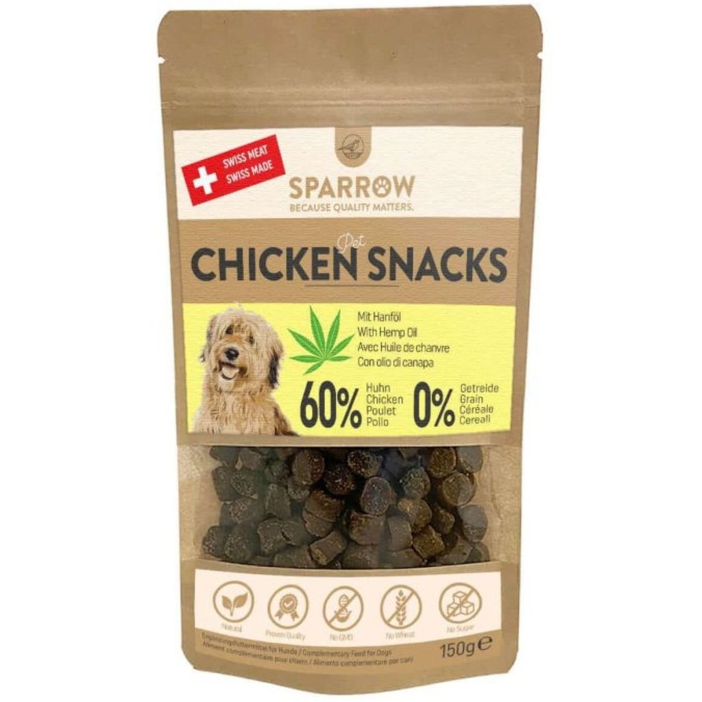 SPARROW Dog Pet Snack Chicken mit CBD