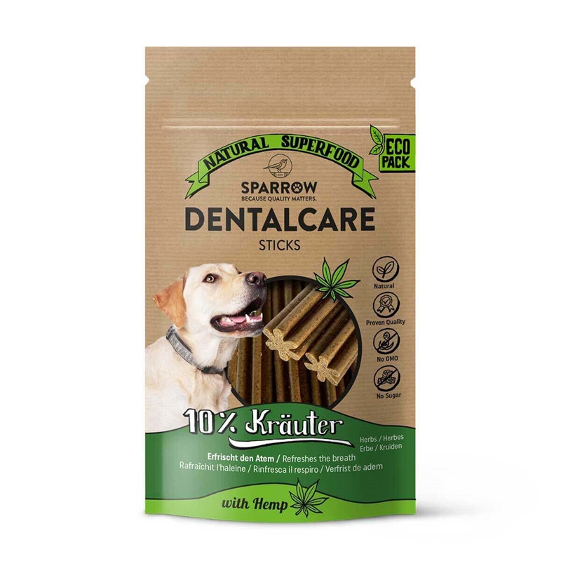 SPARROW Dog Pet Snack DentalCare Sticks 154g