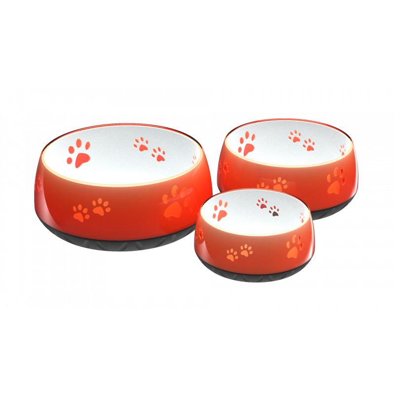 Hof Sonnenschein Wassernapf für Hunde Rutschfest Tangerine