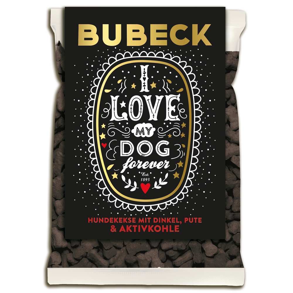 Bubeck Hundekekse mit Dinkel und Aktivkohle 210g