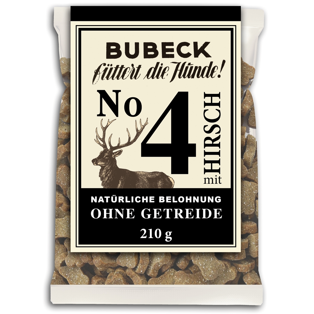 Bubeck Hundekekse N°4 mit Hirsch 210g