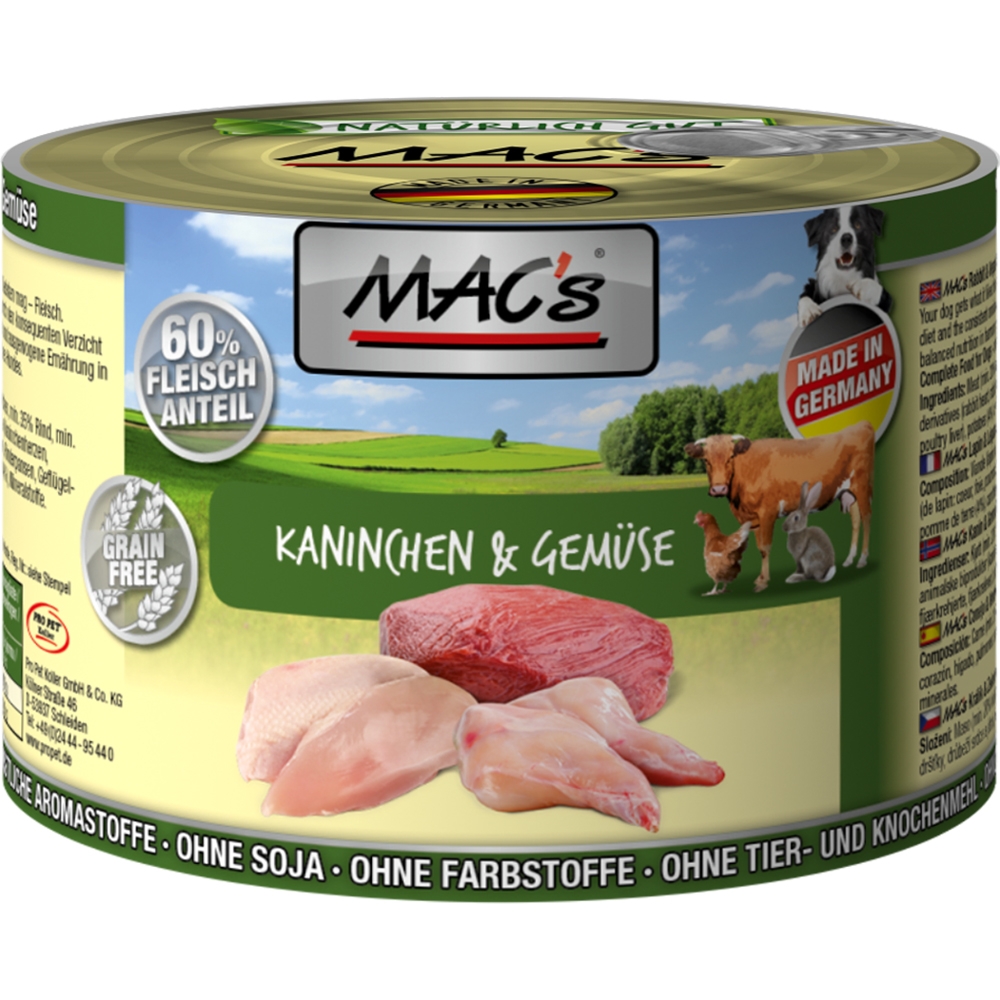 Mac's Dog Kaninchen & Gemüse