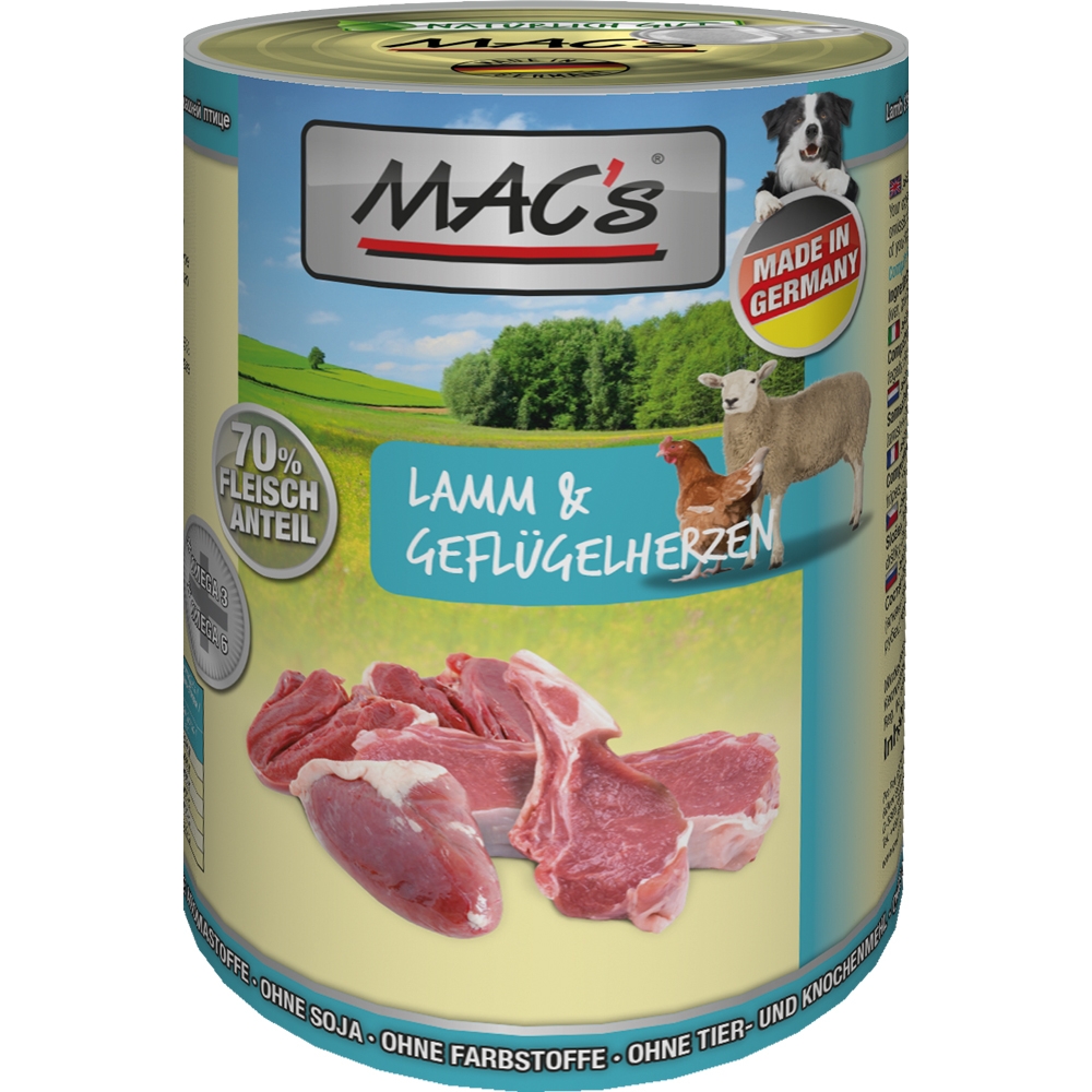 Mac's Dog Lamm & Geflügelherzen