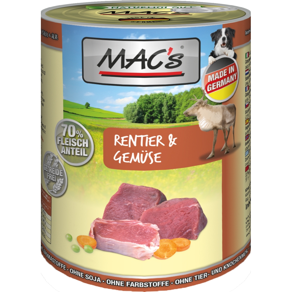 Mac's Dog Rentier, Gemüse & Pasta