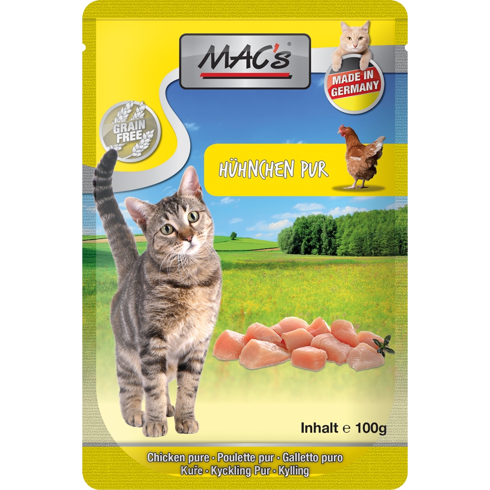 Mac's Cat Pouchpack Hühnchen pur 100g