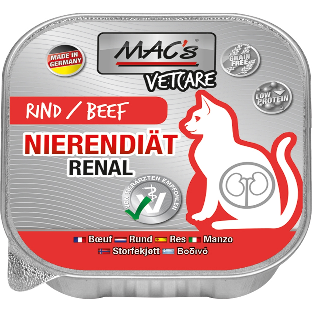 Mac's Cat Vetcare Nierendiät Rind 100g