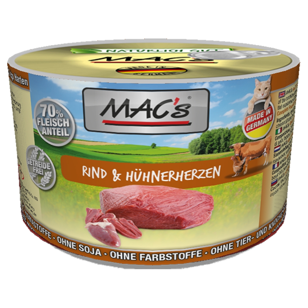 Mac's Cat Rind & Hühnerherzen