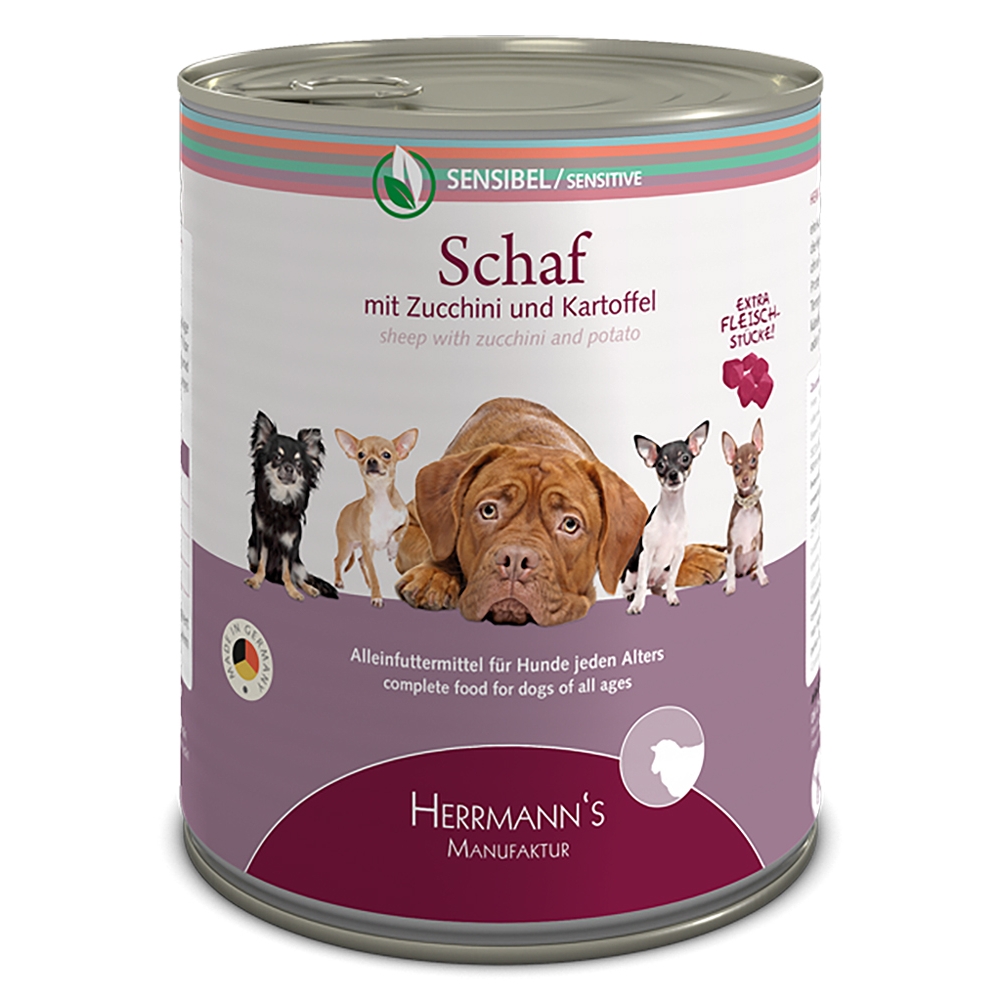 Herrmann's Dog Selection Schaf mit Zucchini & Kartoffeln
