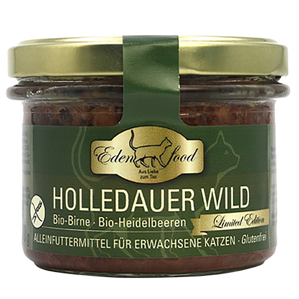 Edenfood Cat Limited Edition Holledauer Wild, Birne & Heidelbeeren 200g