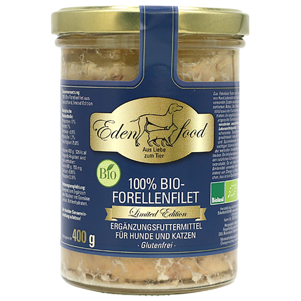 Edenfood Reinfleisch Limited Edition 100% Bio-Forellenfilet 400g