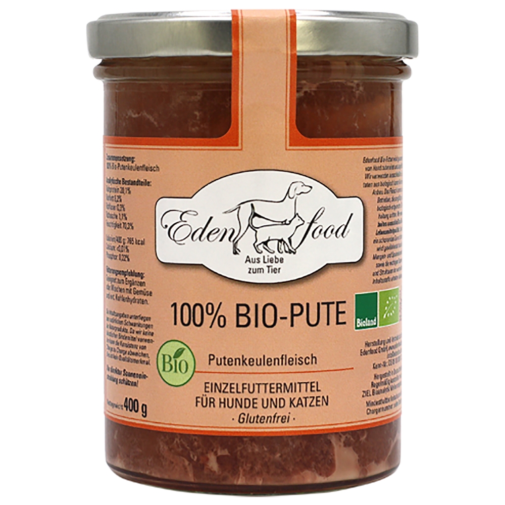 Edenfood Reinfleisch 100% Bio-Pute 400g