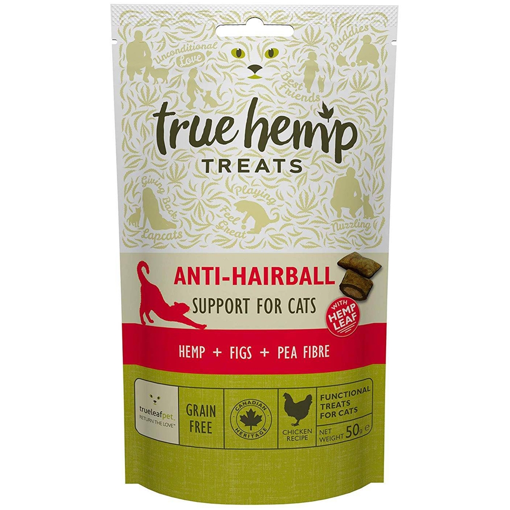 True Hemp Cat Treats Anti-Hairball 50g