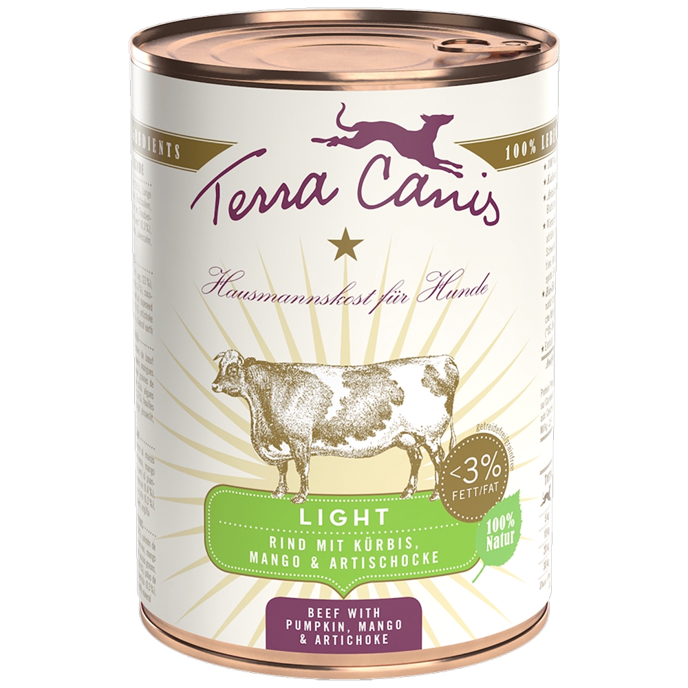 Terra Canis Light Rind, Kürbis, Mango & Artischocke 400g