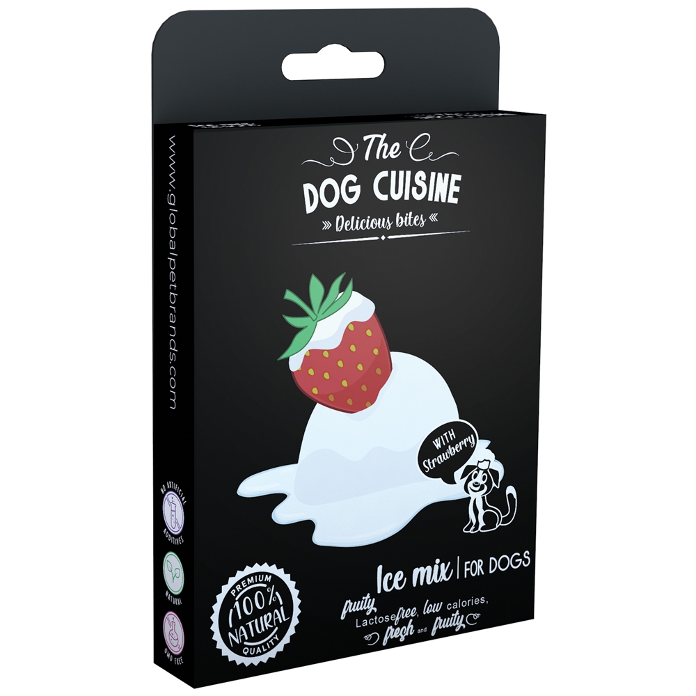 Global Pet Brands The Dog Cuisine Eis-Mix Erdbeere 100g