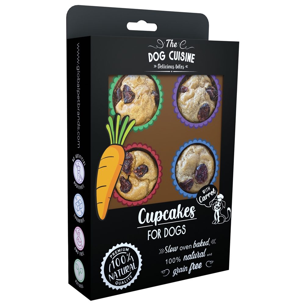 Global Pet Brands The Dog Cuisine Cupcakes Karotte 150g