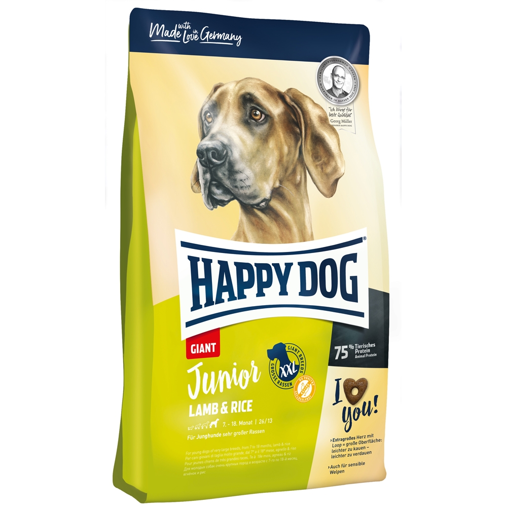 Happy Dog Supreme Junior Giant Lamm & Reis 15kg