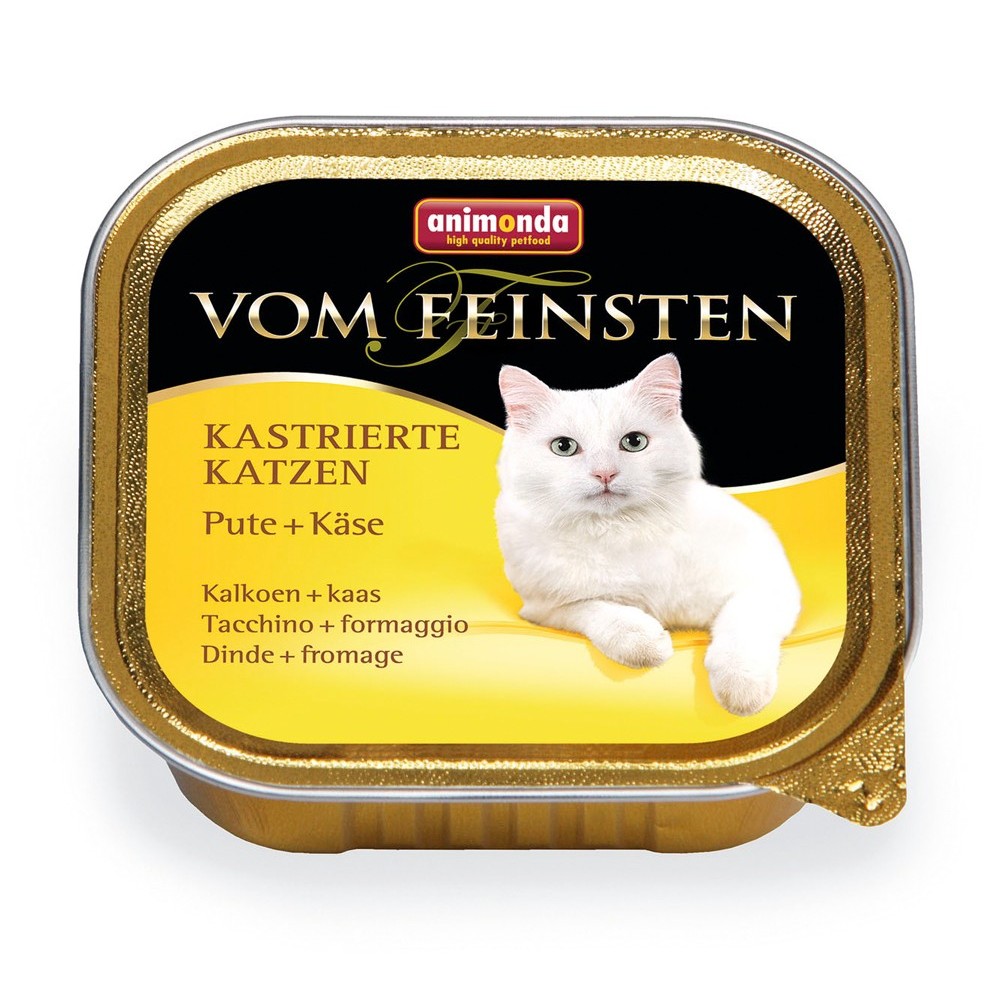 Animonda Cat Vom Feinsten Adult Kastrierte Katzen Pute & Käse 100g