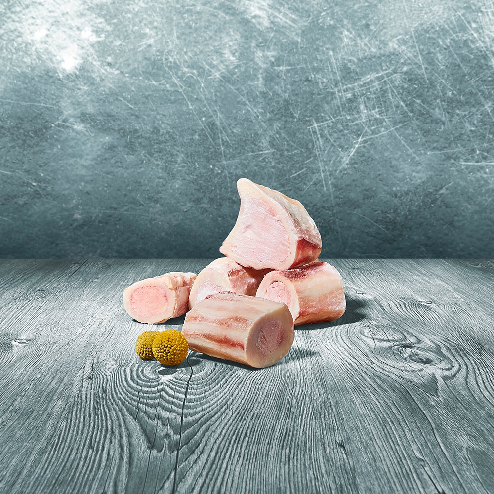 Barfer's Wellfood Choice Rindermarkknochen geschnitten 1000g