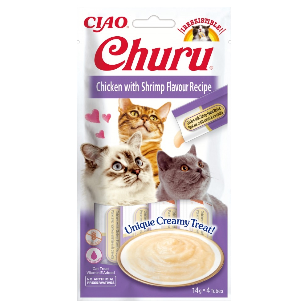 Inaba Ciao Churu Cat Chicken with Shrimp Flavour Recipe