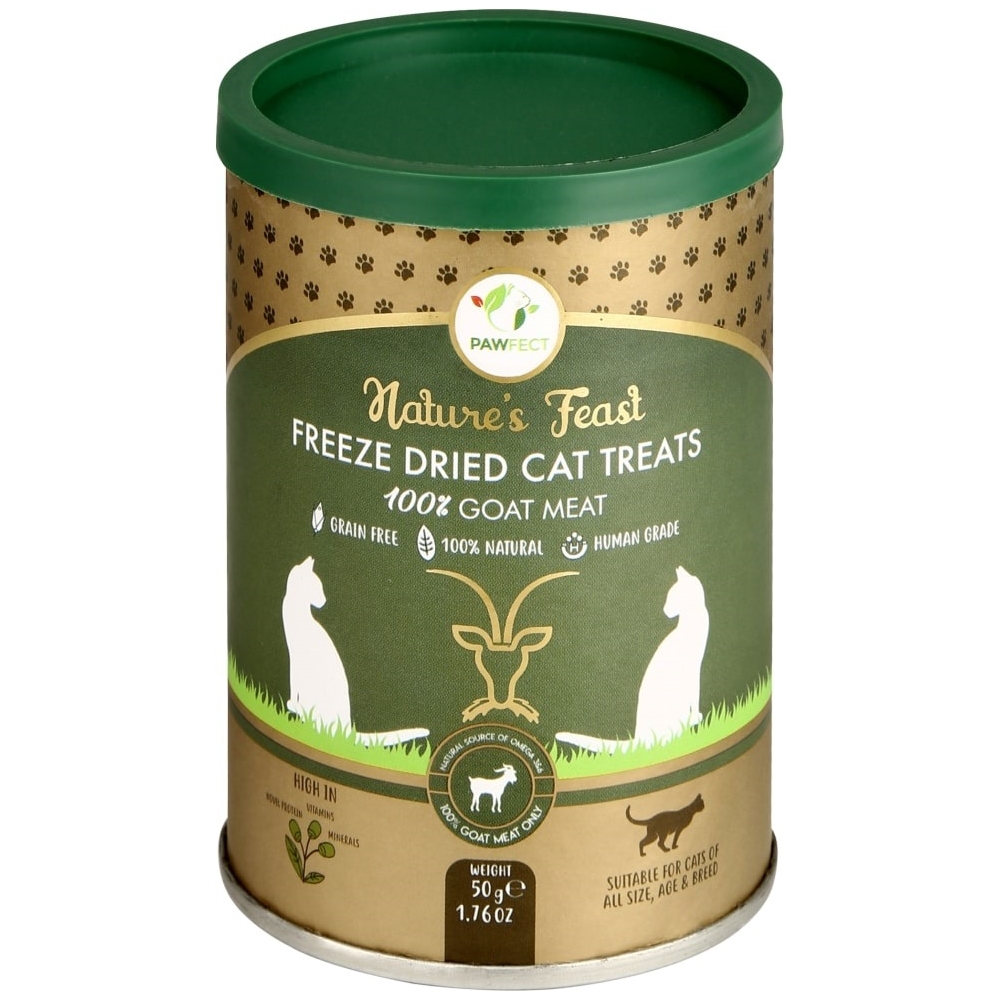 Pawfect Freeze Dried Cat Treats 100& Goat