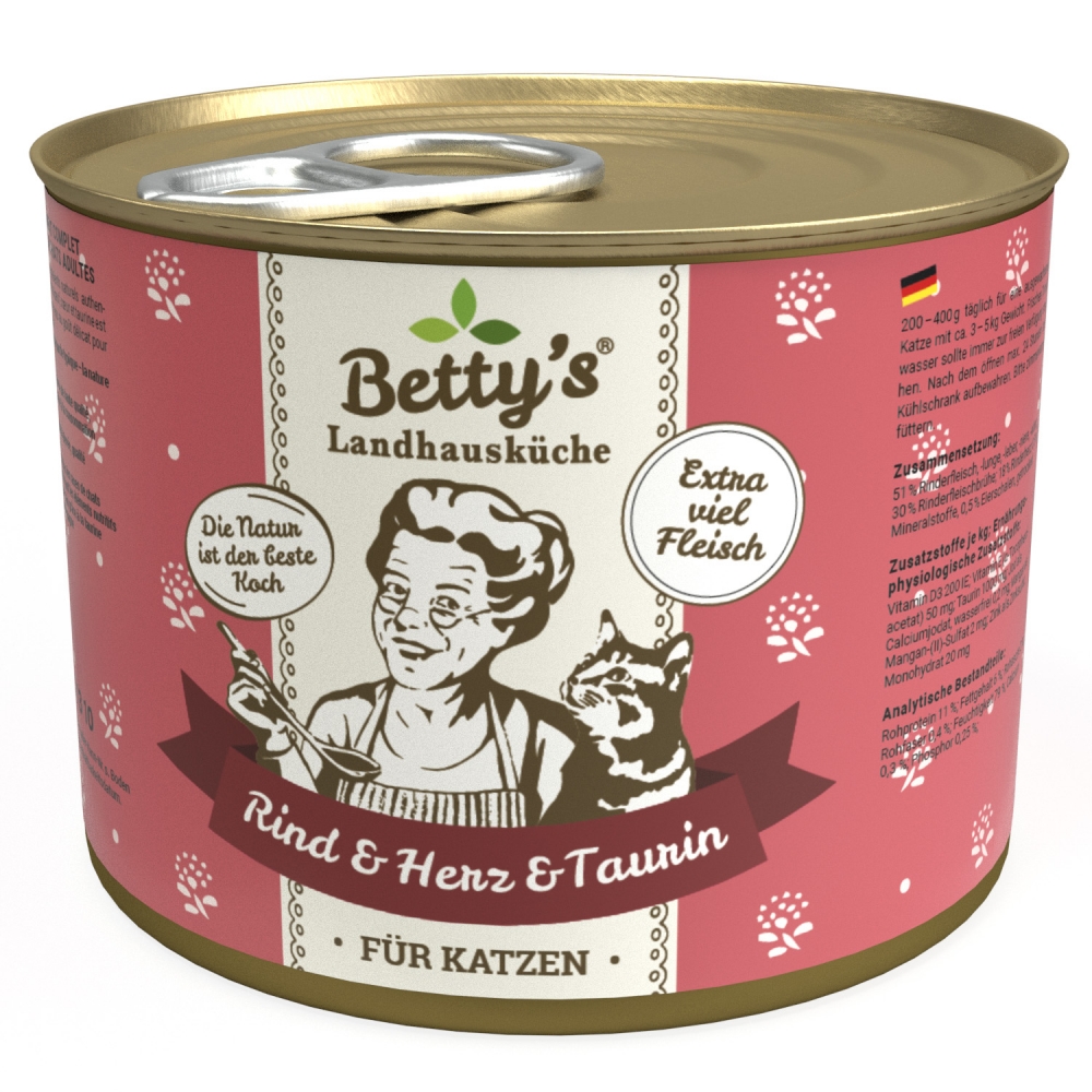 Betty's Cat Landhausküche Rind & Herz 200g