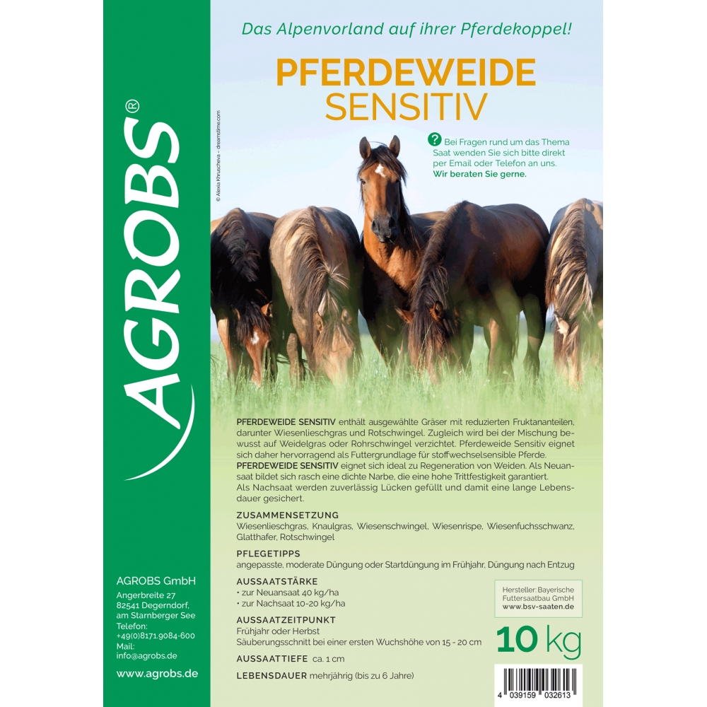 Agrobs Pferdeweide Sensitiv 10 kg