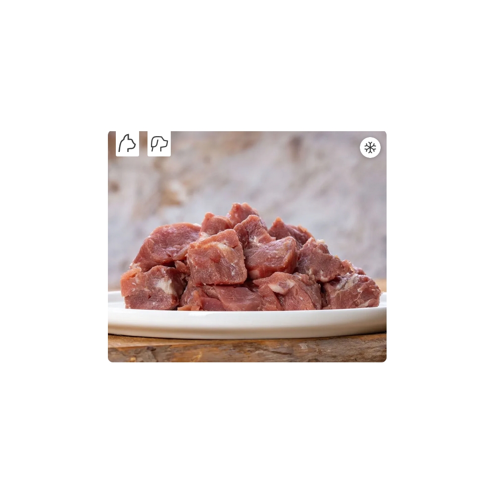 Barfgold Muskelfleisch Entenfleisch durchwachsen gewürfelt 1kg