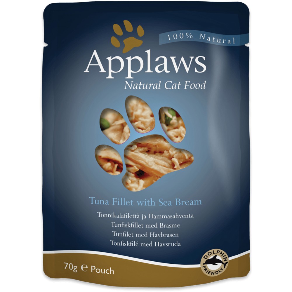 Applaws Cat Adult Thunfischfilets & Seebrasse 70g
