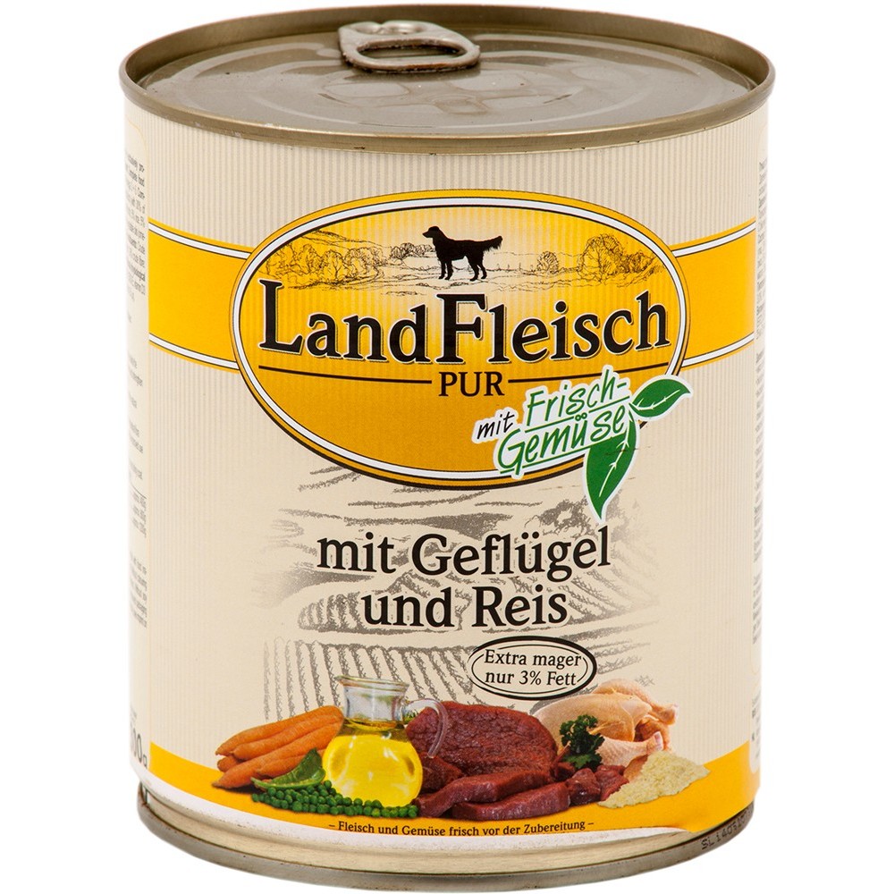 LandFleisch Dog Adult Geflügel & Reis