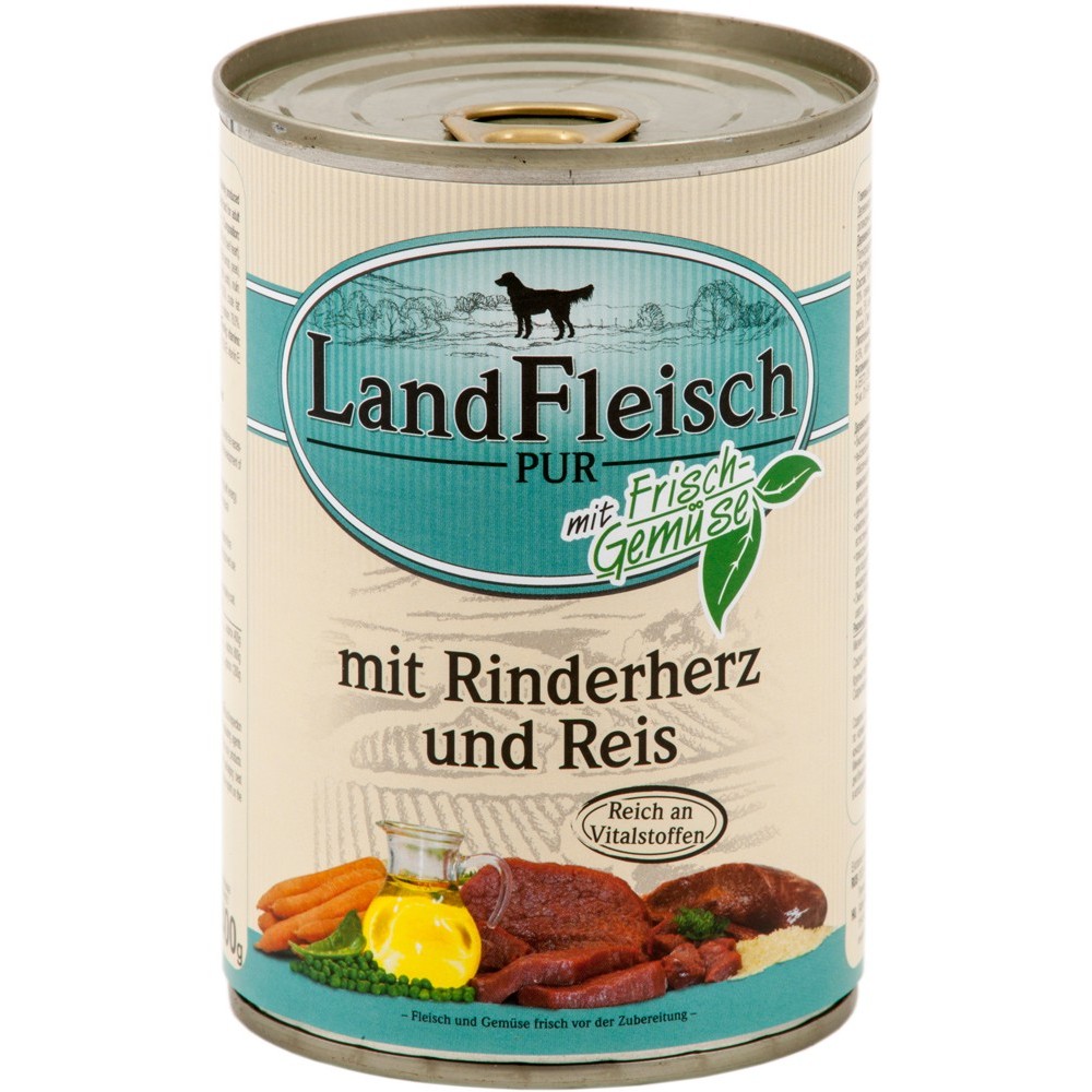 LandFleisch Dog Rinderherz & Reis