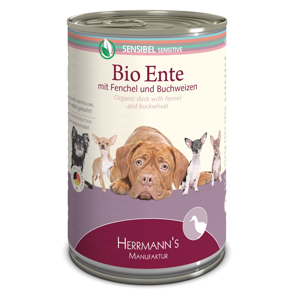 Herrmann's Dog Selection Bio-Ente mit Fenchel & Buchweizen