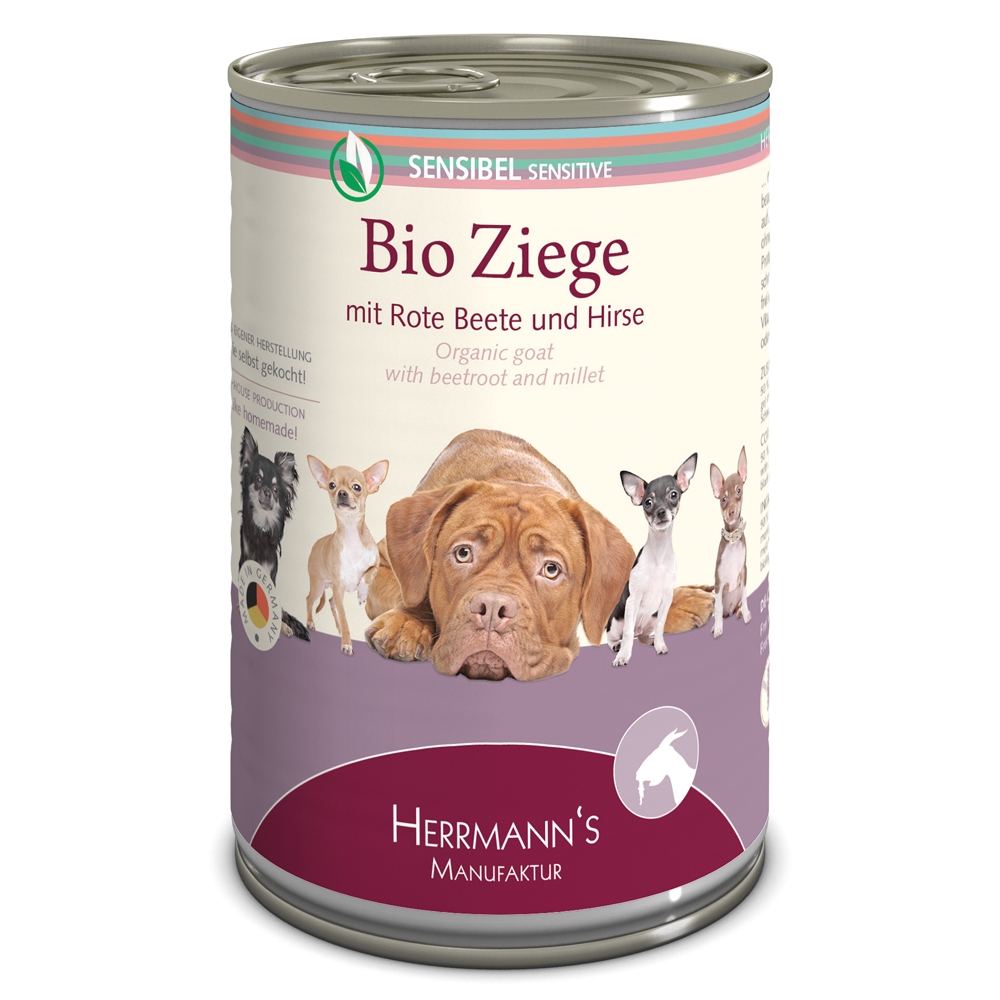Herrmann's Dog Selection Bio-Ziege mit rote Beete & Hirse