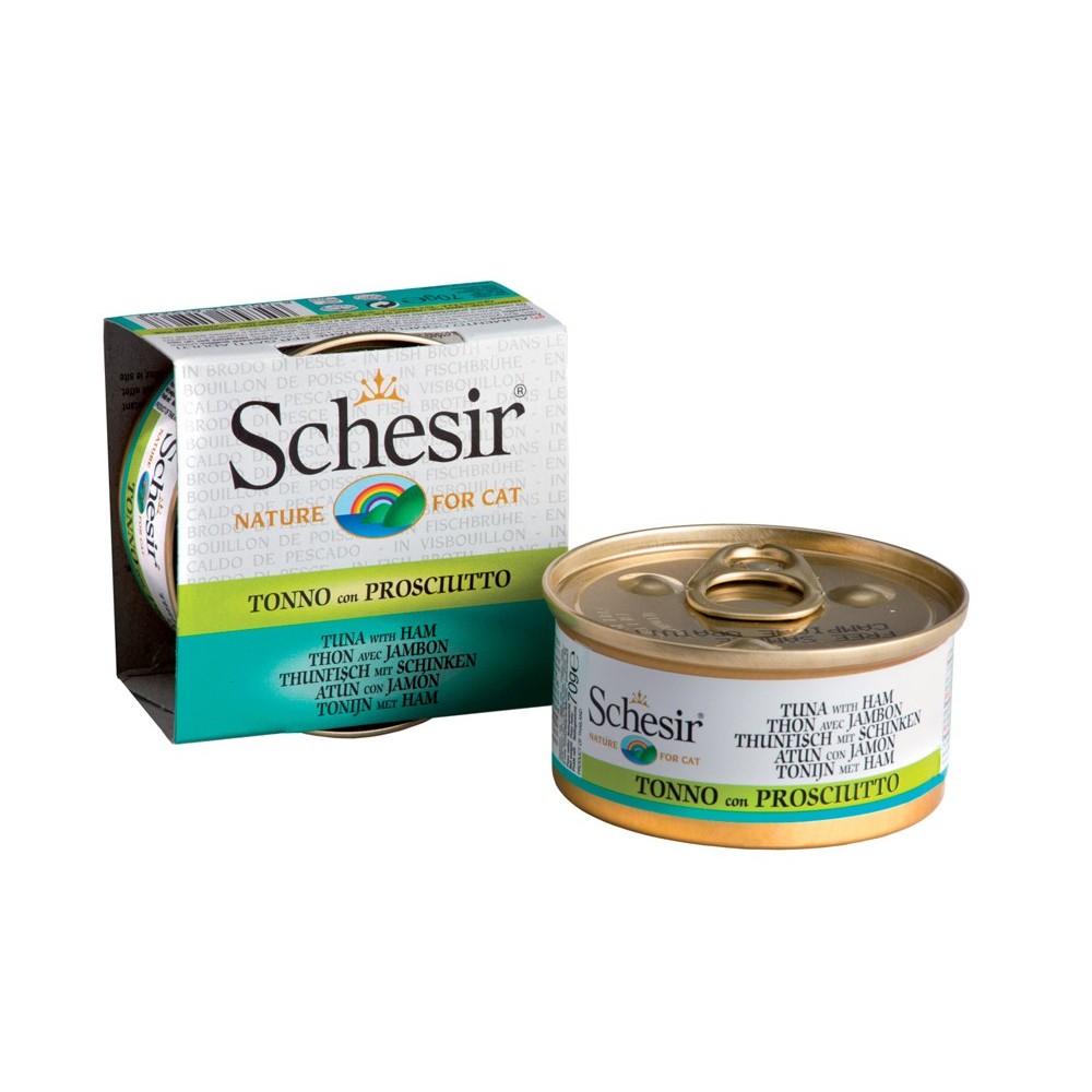 Schesir Cat Brühe Thunfisch & Schinken