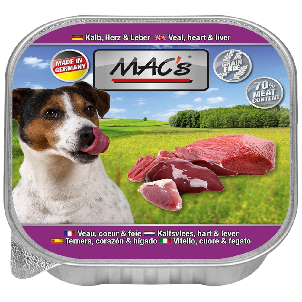 Mac's Dog Kalb, Herz & Leber 150g